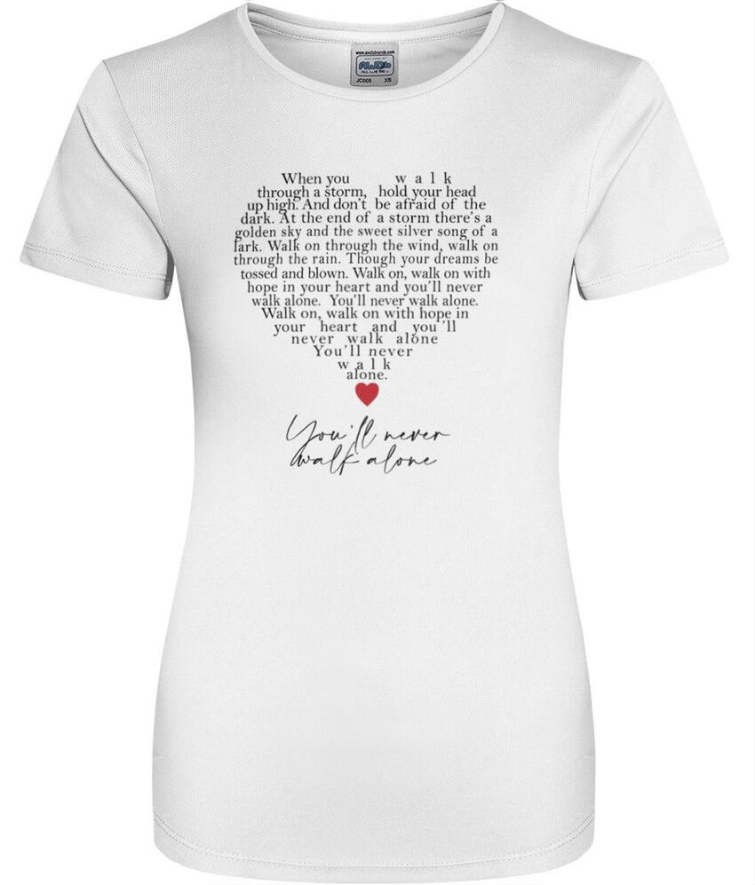 The L4 Girlie Power Tee | Matchday Intensity Walk on heart shape View on Etsy